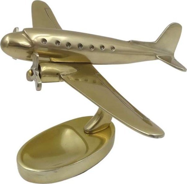 Giftdeco Duży metalowy model samolotu dwusilnikowego