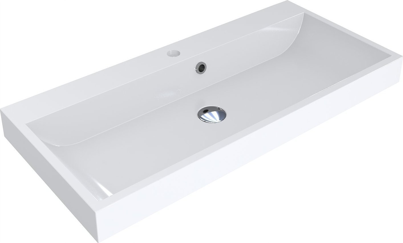 Umywalka Miraggio Umywalka nablatowa prostokątna 90 x 42 cm