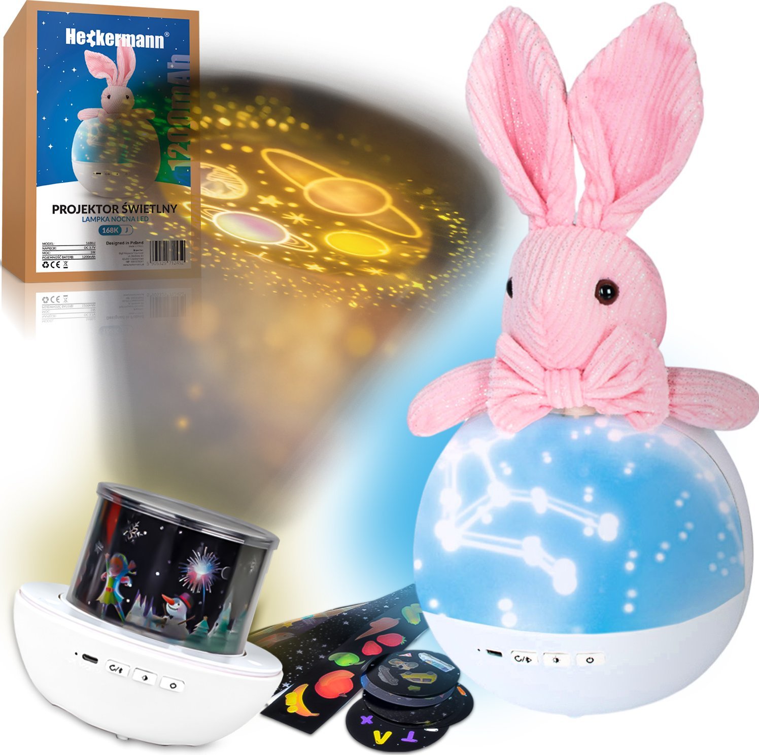 Heckermann Projektor gwiazd LED Heckermann 168K-J Królik