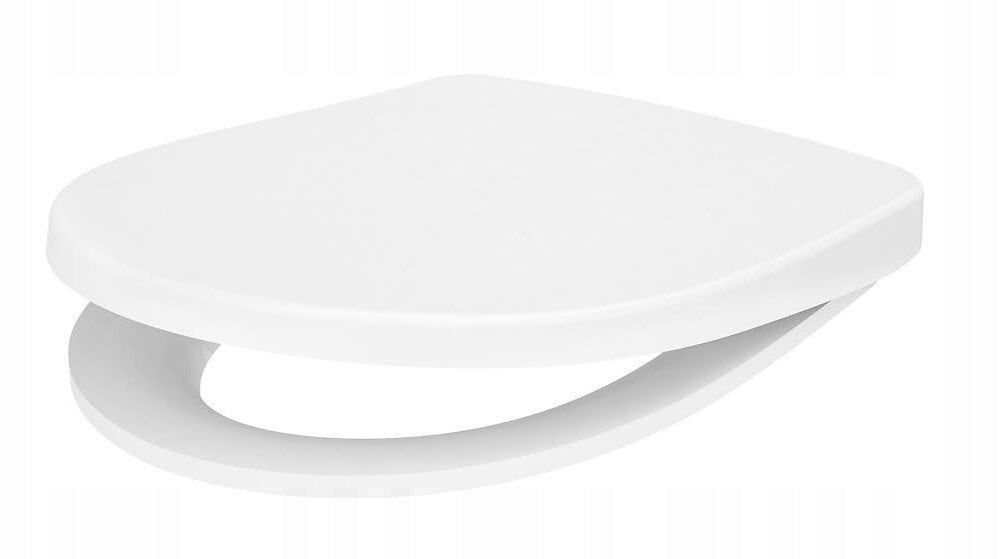 Deska sedesowa Cersanit CERSANIA SLIM WRAP duroplastowa, antybakteryjna, wolnoopadająca z funkcją łatwego wypinania jednym przyciskiem (K98-0241)