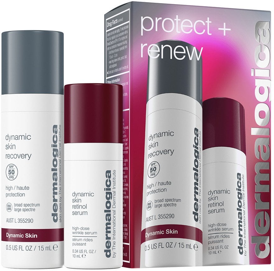 Protect + Renew Set Dermalogica: Dynamic Skin, Retinol, Anti-Wrinkle, Serum, For Face, 10 ml + Dynamic Skin, Retinol, Anti-Wrinkle, Serum, For Face, S