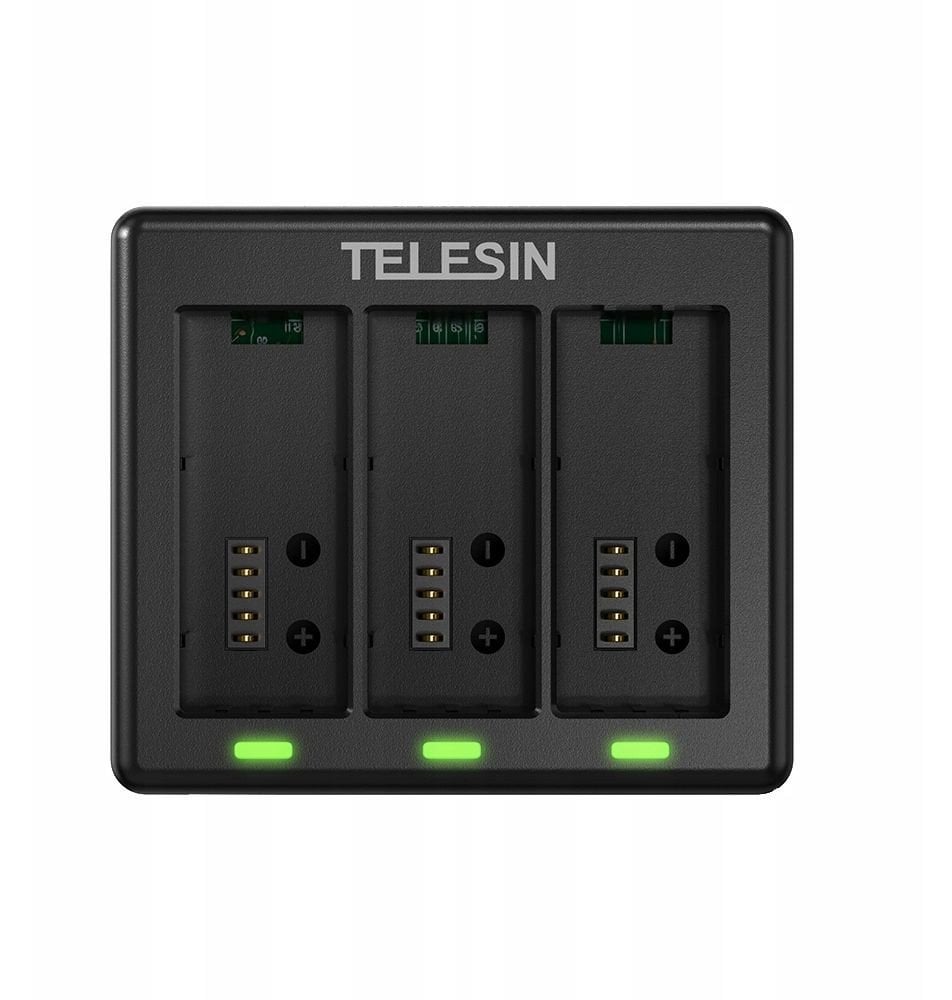 Ładowarka Usb Na Trzy 3x Bateria Akumulator Do Gopro Hero 13 Black Telesin / S0-bcg-13-tgp / S0-bcg-12-tgp