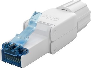 Goobay CAT 6A złącze RJ45 do montażu bez użycia narzędzi, niekranowane UTP