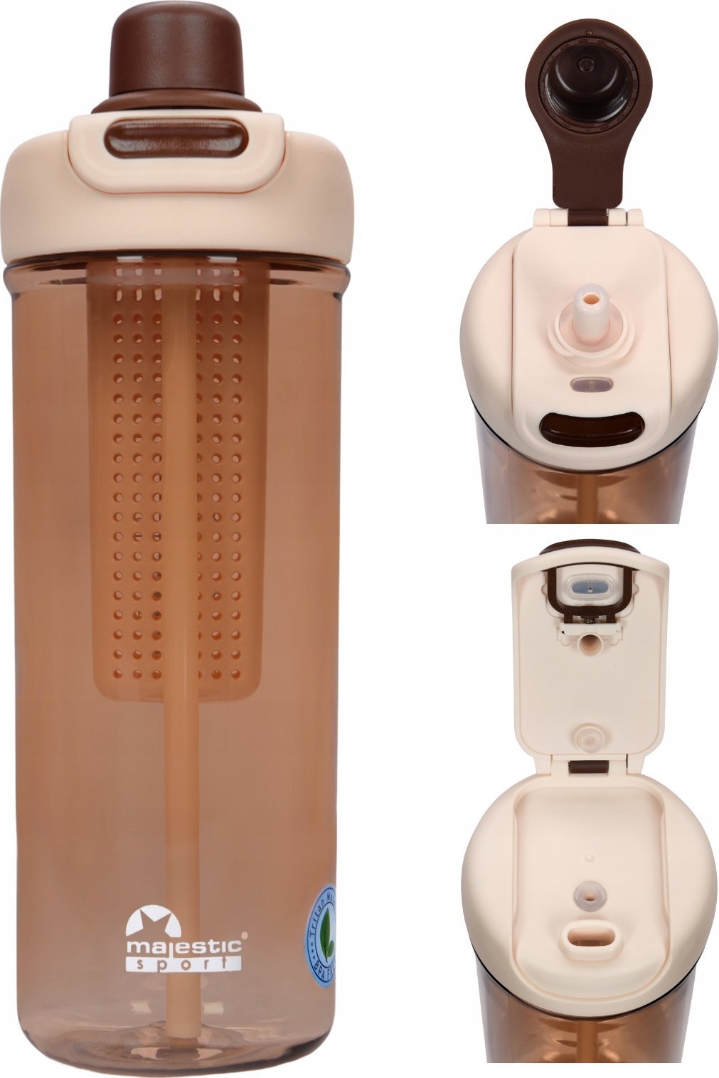 Butelka tritanowa Majestic Sport Zoya 950 ml kawowy