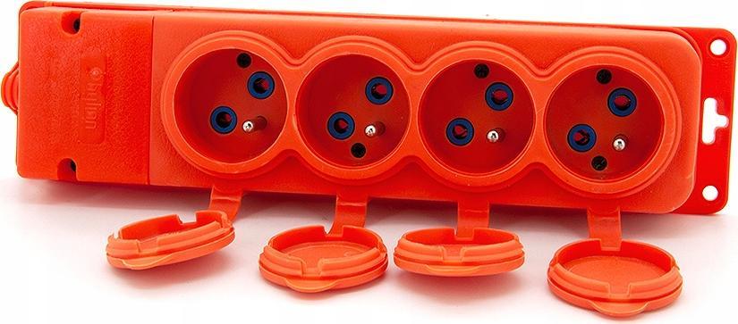 ELS Elektrotechnika ELS ELEKTROTECHNIKA/ BYLION CZWÓRNIK GNIAZDO 16A 230V NA KABEL GUMOWY GUMOWE TRGP-4