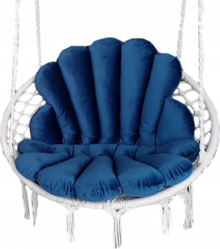 Love Gifts FOTEL WISZĄCY Z KOMPLETEM PODUCH MUSZLI/Róż