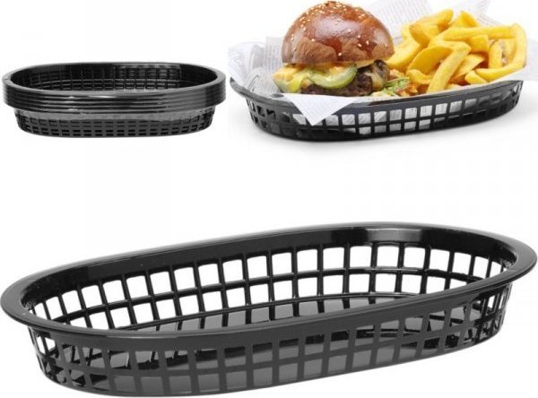 Hendi Koszyk do pieczywa owalny czarny 6 szt. - Hendi 426890