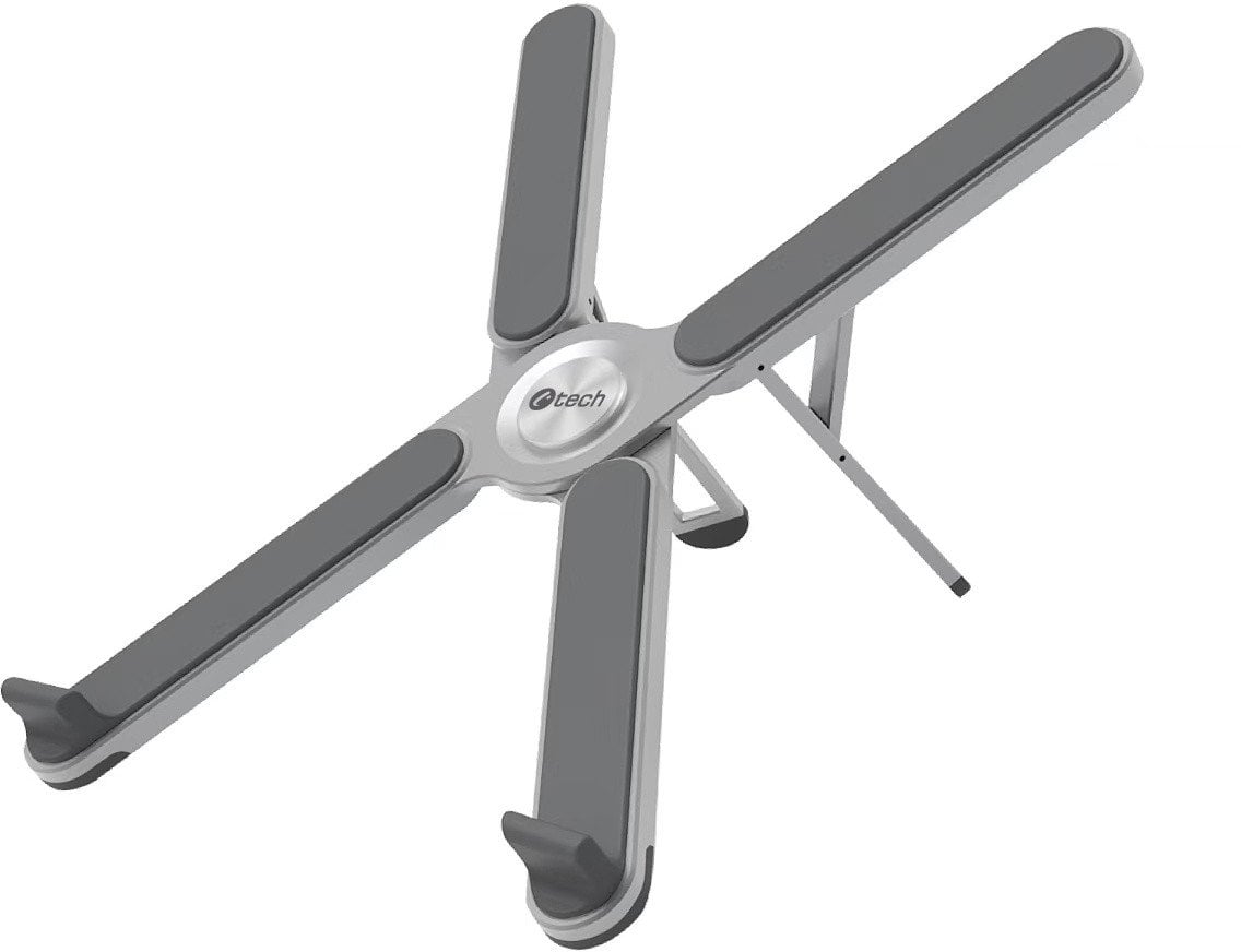 C-TECH Stojan na notebook Quallis NTS-100, do 15,6", nastavitelný, hliníkový