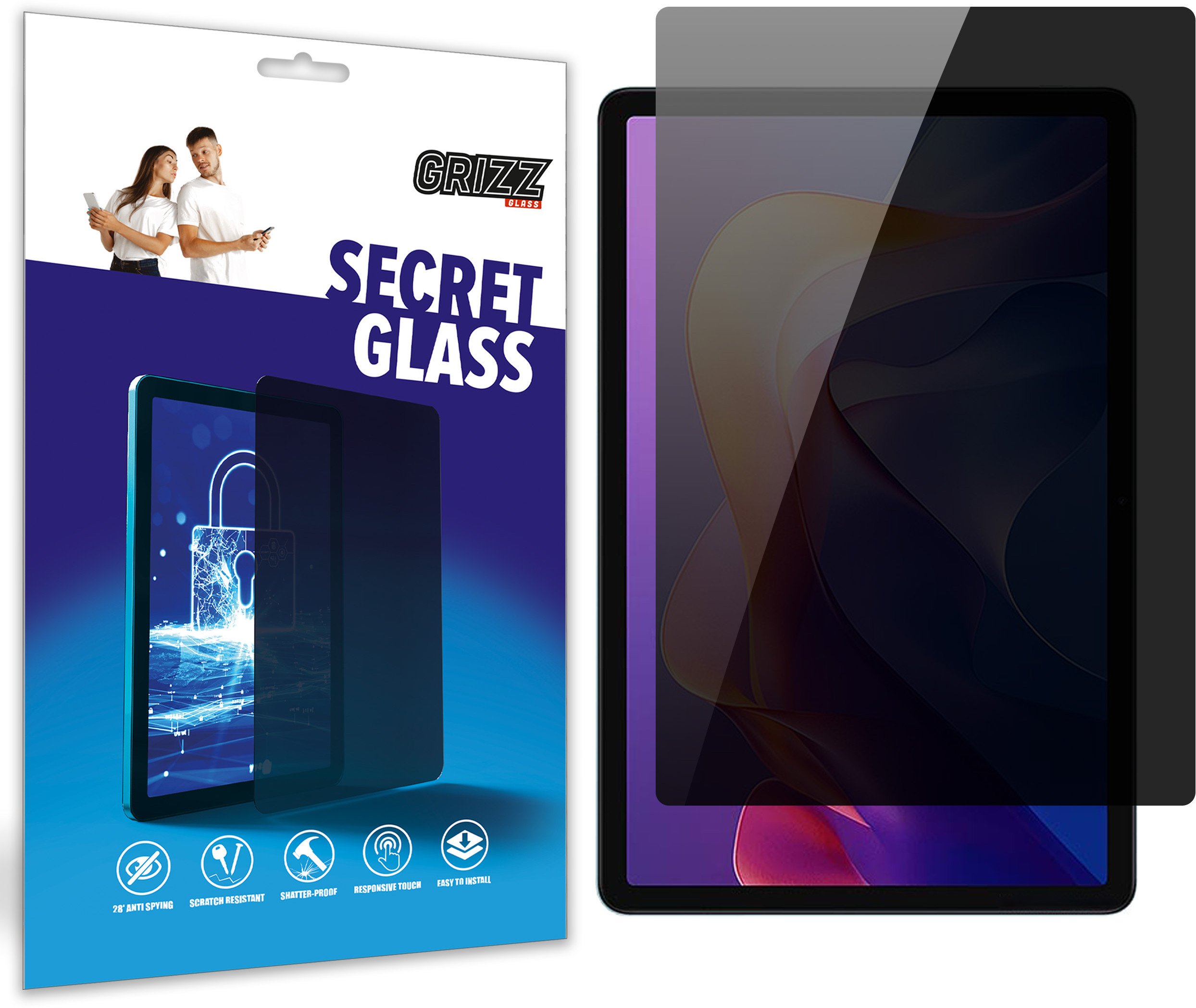 Matowe szkło prywatyzujące GrizzGlass SecretGlass do Xiaomi Redmi Pad 2