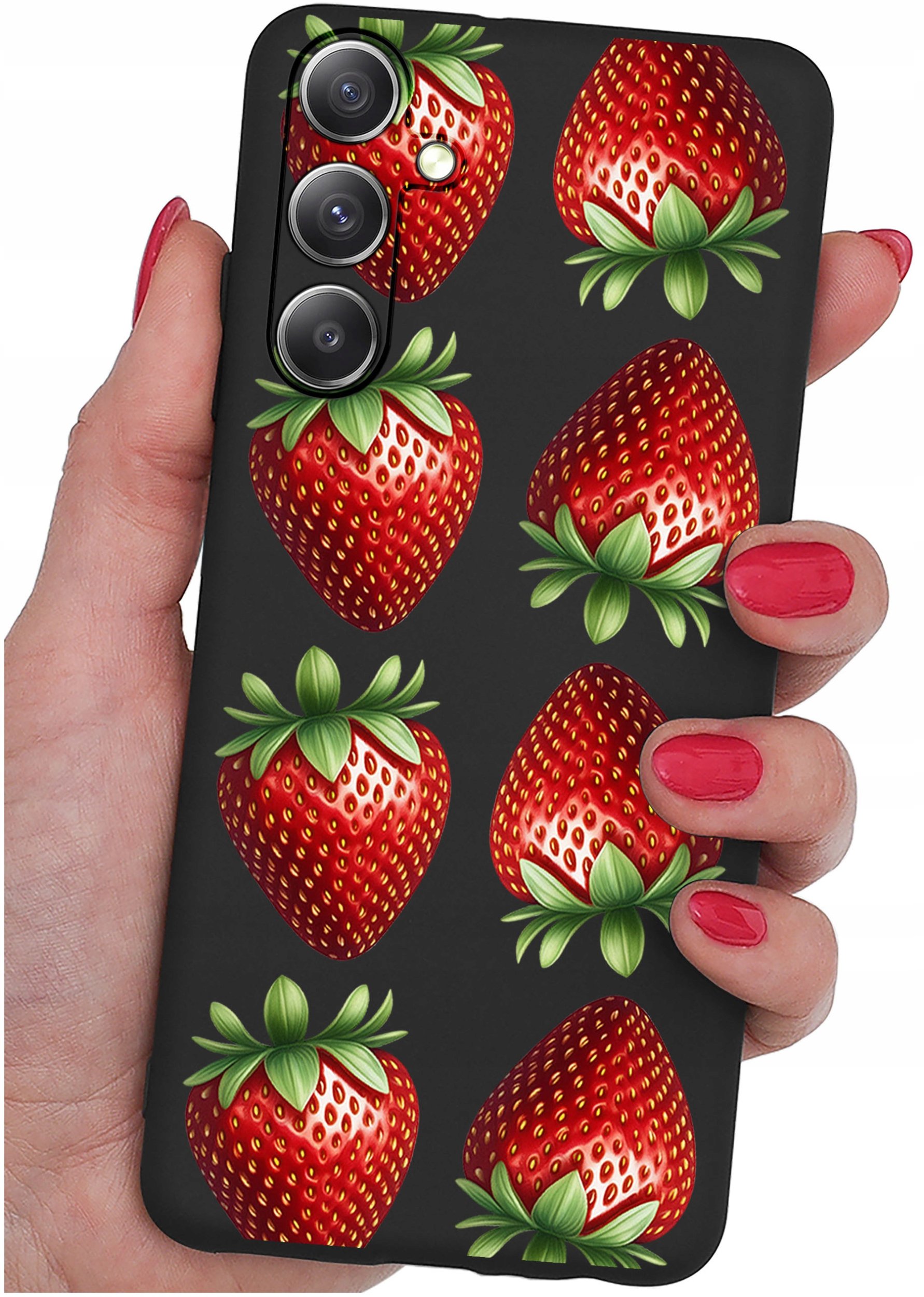 krainaGSM Etui do Samsung Galaxy M35 5G WZORY SILIKONOWE MATT CASE + SZKŁO 9H