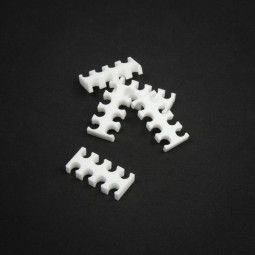 King Mod Services Grzebień do kabli 8 otworów 4mm Biały 5 sztuk (ZUUV-195)