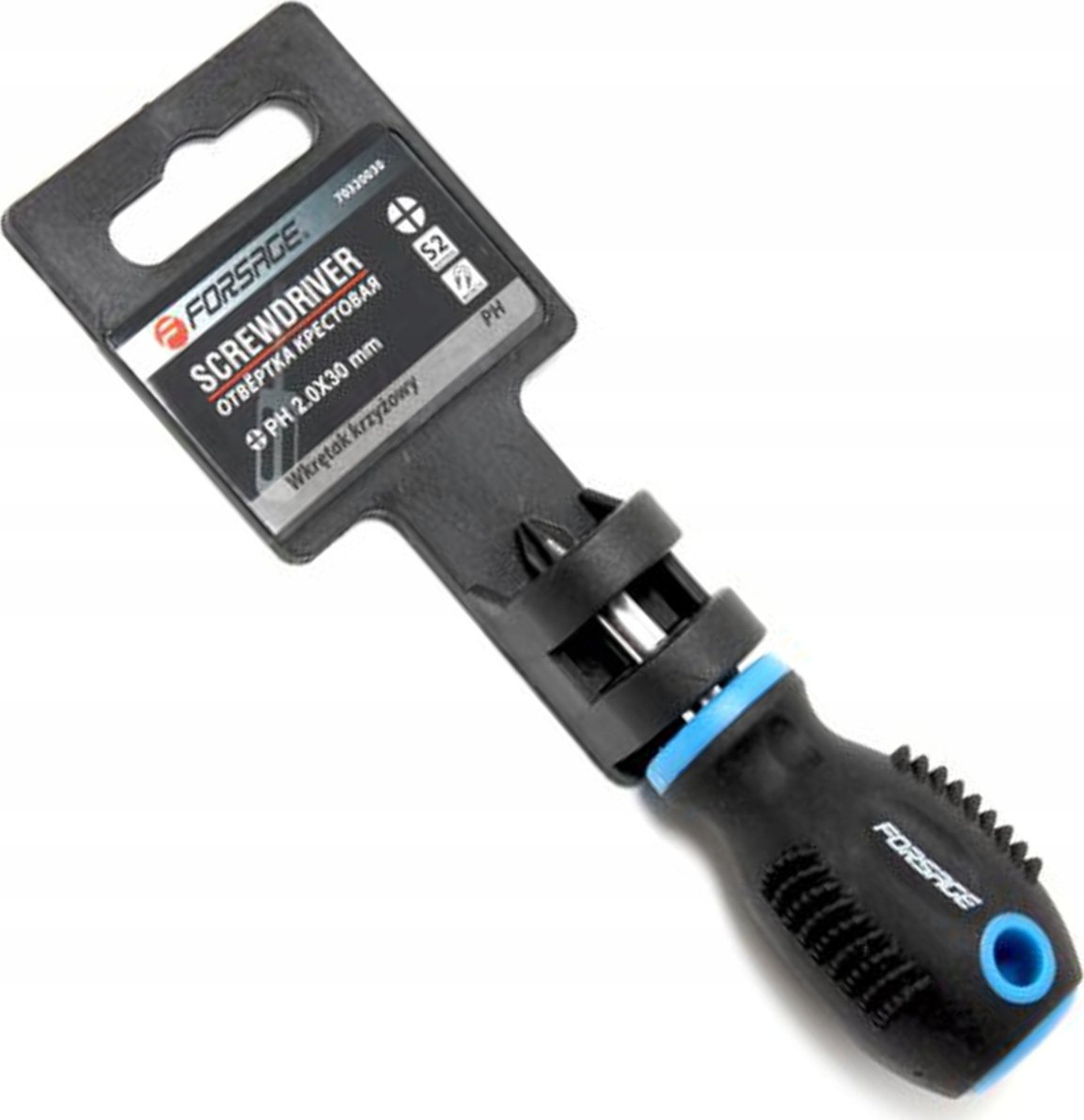 Forsage Śrubokręt krzyżakowy magnesowa "Profi"S2 PH2.0x30mm,