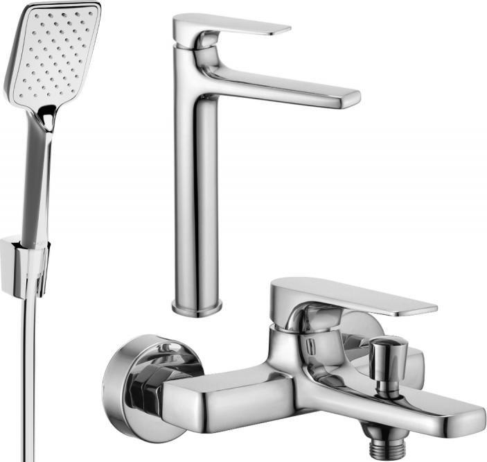 Bateria wannowa Mexen Mexen Lynx R62 zestaw wannowy, chrom - 745913R62-00