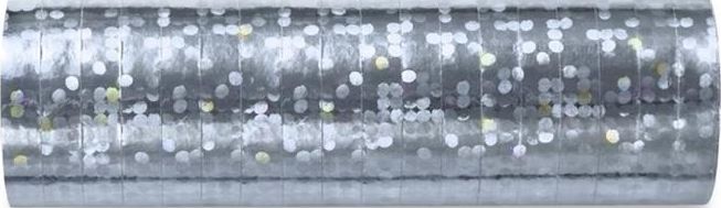 Party Deco Serpentyny holograficzne, srebrne, 3,8m, 18 szt. uniwersalny