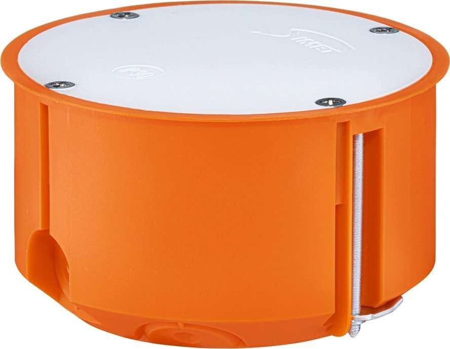 Simet Puszka podtynkowa gips, z wkrętami, pomarańczowa P 70f