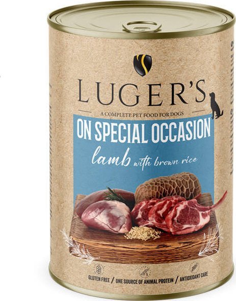 Karma mokra dla psa Luger's On Special Occasion jagnięcina z ryżem brązowym 400 g