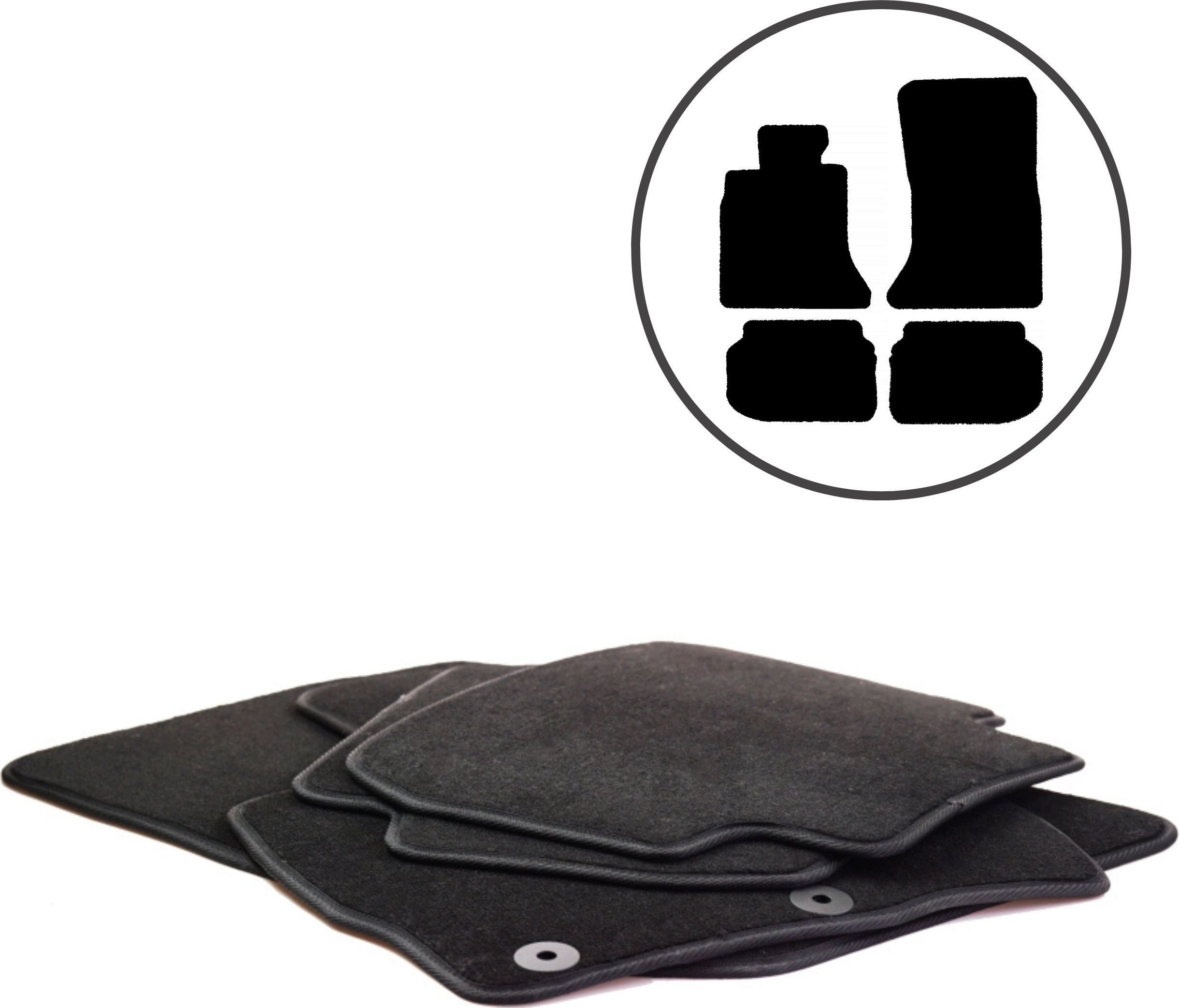 Dikel Dywaniki samochodowe 4szt BMW Seria5 F10 2009-2013