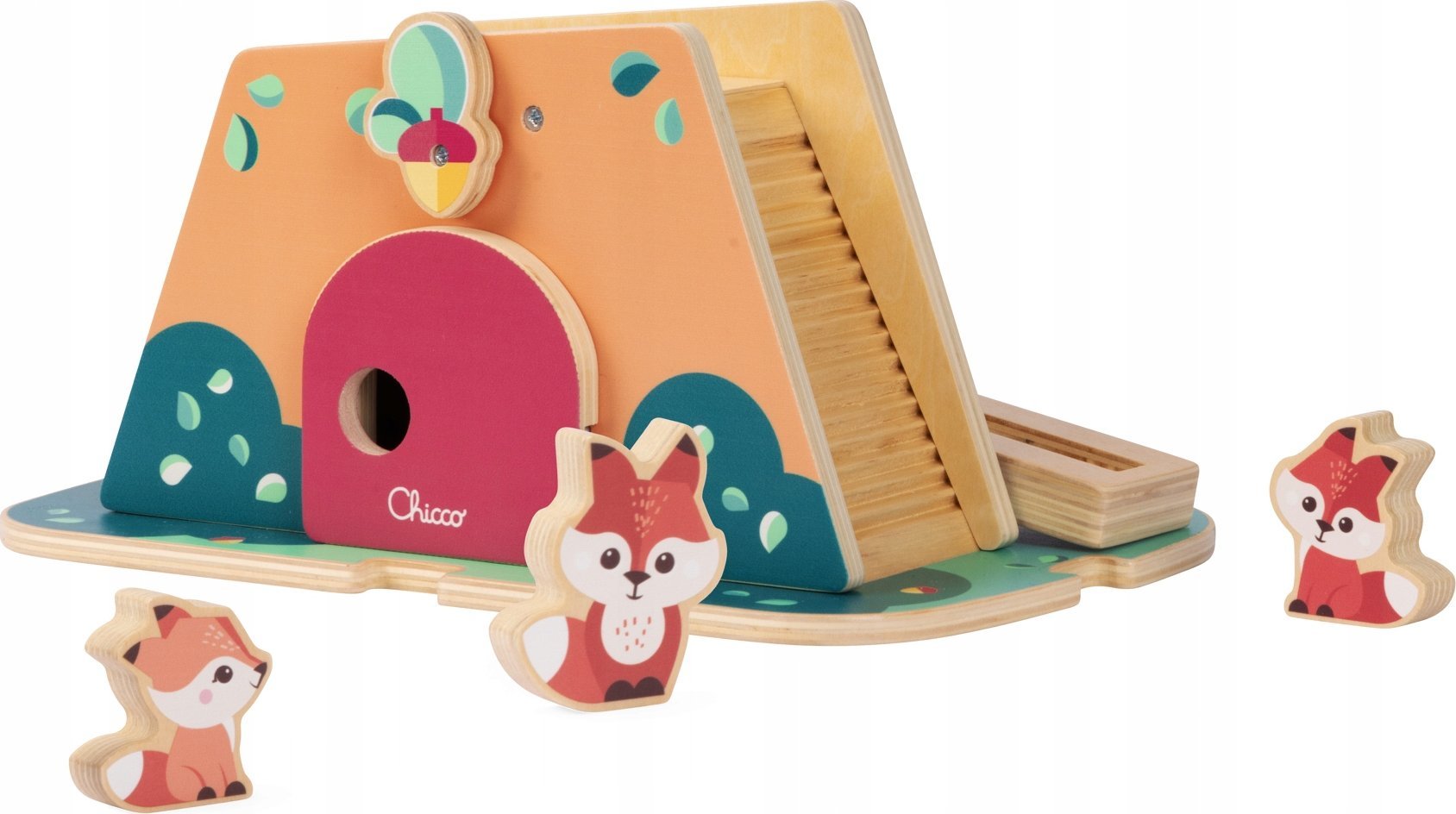 Drewniana kryjówka lisów z drewnianymi figurkami MY WOOD FRIENDS Chicco