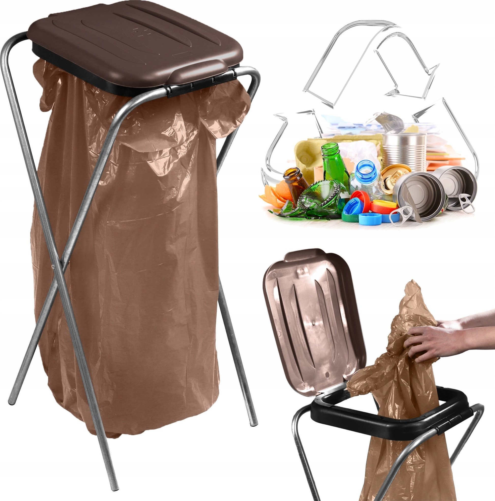 Kadax KADAX Stojak Na Worki Do Segregacji Śmieci 120L