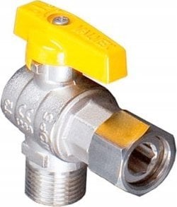 Valvex ORION KUREK KULOWY KĄTOWY DO GAZU Z OBROTOWĄ NAKRĘTKĄ, Z MOTYLKIEM ALUMINIOWYM (MAL)// Ź.VALVEX.3403080