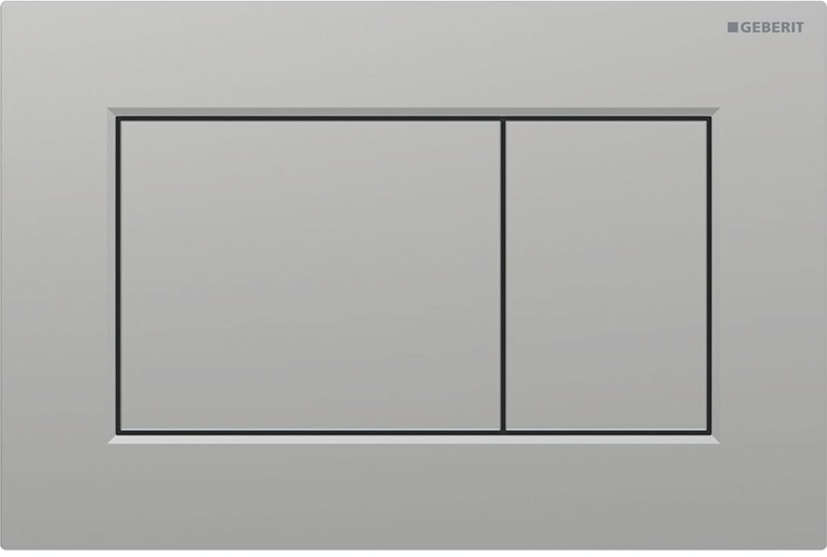 115.660.JQ.1 / GEBERIT / SIGMA01 / PRZYCISK URUCHAMIAJĄCY PRZEDNI CHROM MAT EASY-TO-CLEAN PROSTOKĄTNY /