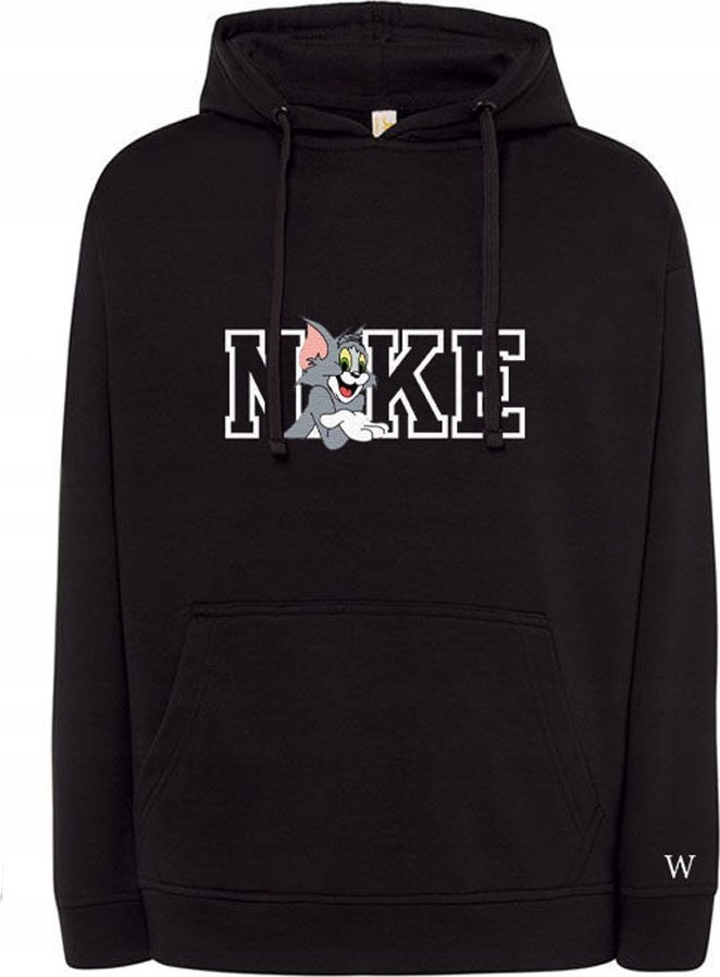 BLUZA Z HAFTEM TOMMY BAWEŁNA INICJAŁY PREZENT MĘŻCZYZNA KAPTUR