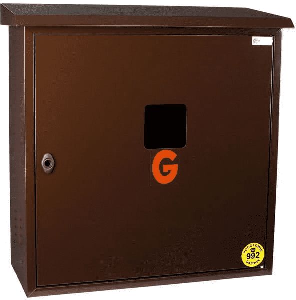 Weba SKRZYNKA 600X600X250 NATYNK.DASZEK BRĄZ - 06-25-0600-42