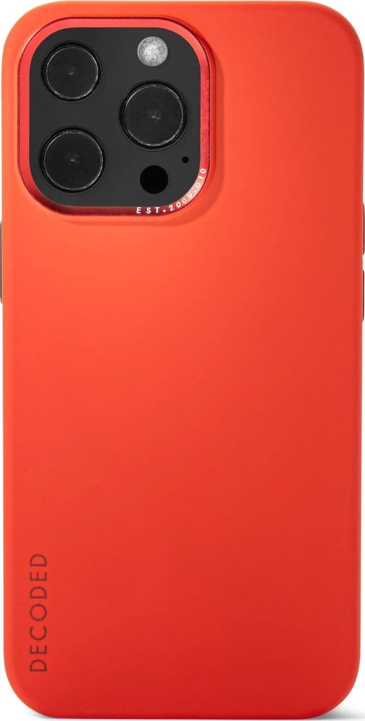 Decoded Decoded Silicone Backcover iPhone 13 Pro Max Brick Red