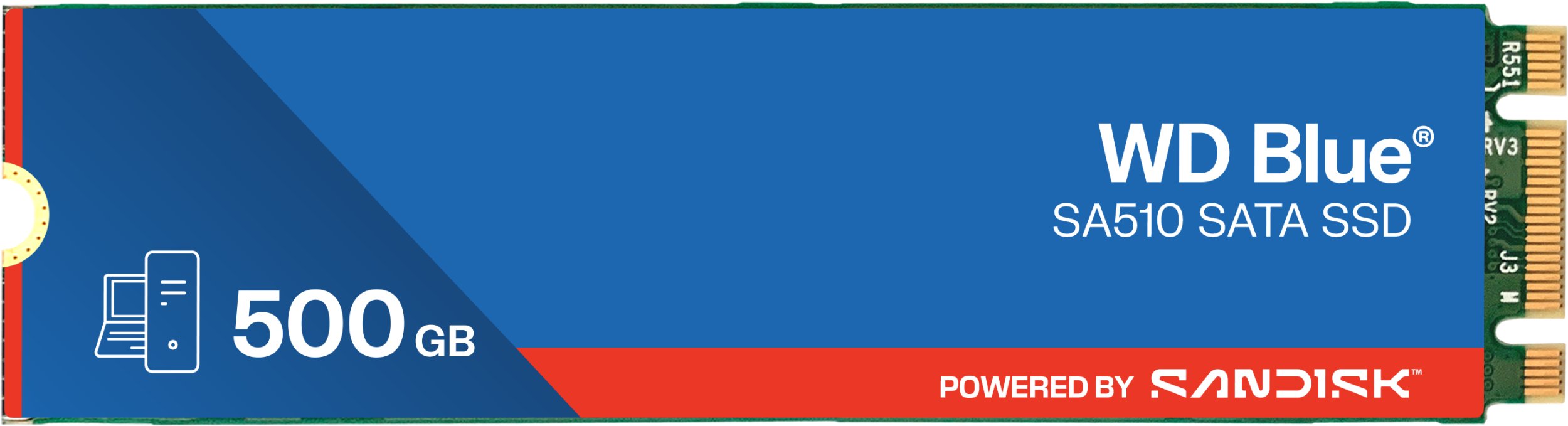 Dysk SSD SanDisk Blue SA510 500GB M.2 2280 SATA III (WDS500G3B0B)