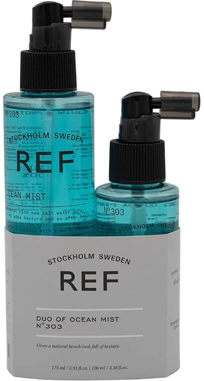 Duo Ocean Set Ref Stockholm: The Ocean, Saltwater, Hair Spray, Soft & Silky Finish, No.303, 100 ml + The Ocean, Saltwater, Hair Spray, Soft & Silky Fi