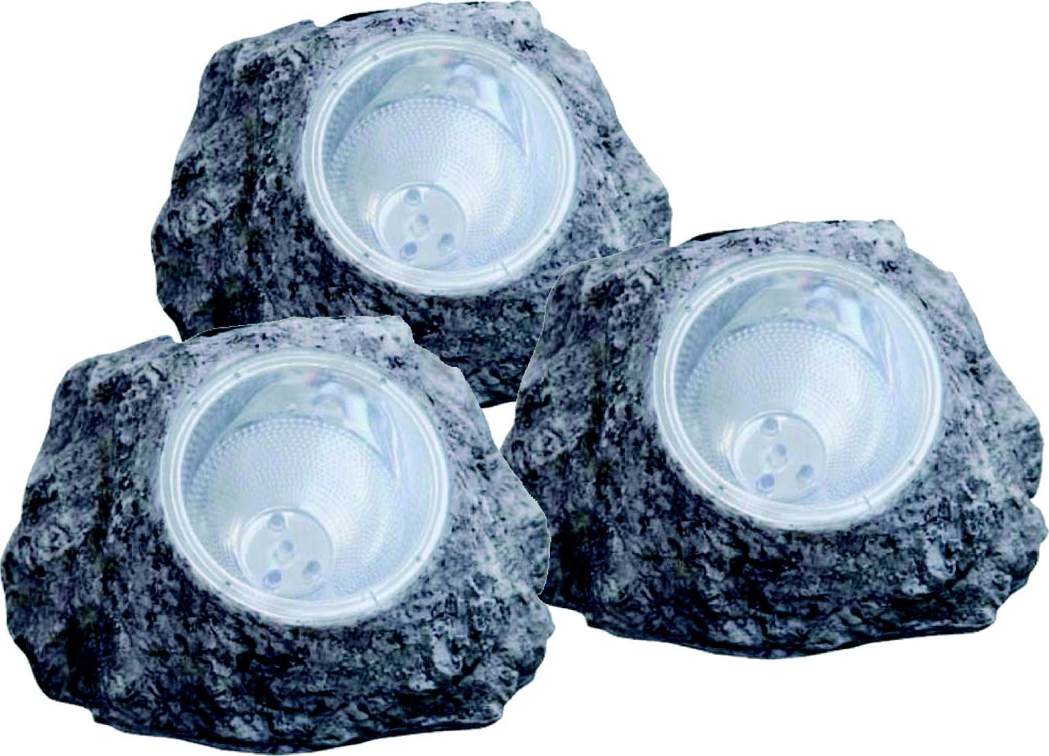 Globo Słupek na zewnątrz LED szary IP44 Globo LAPIS słoneczny 3302