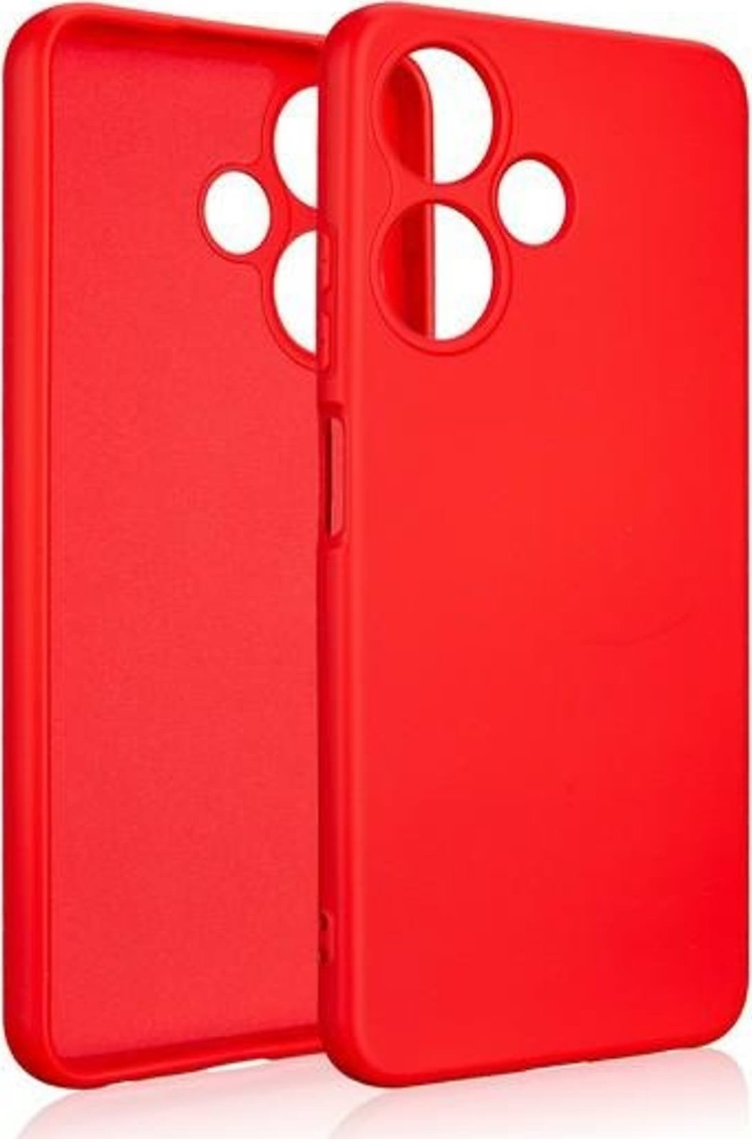 Beline Beline Etui Silicone Infinix Hot 30I czerwony/red