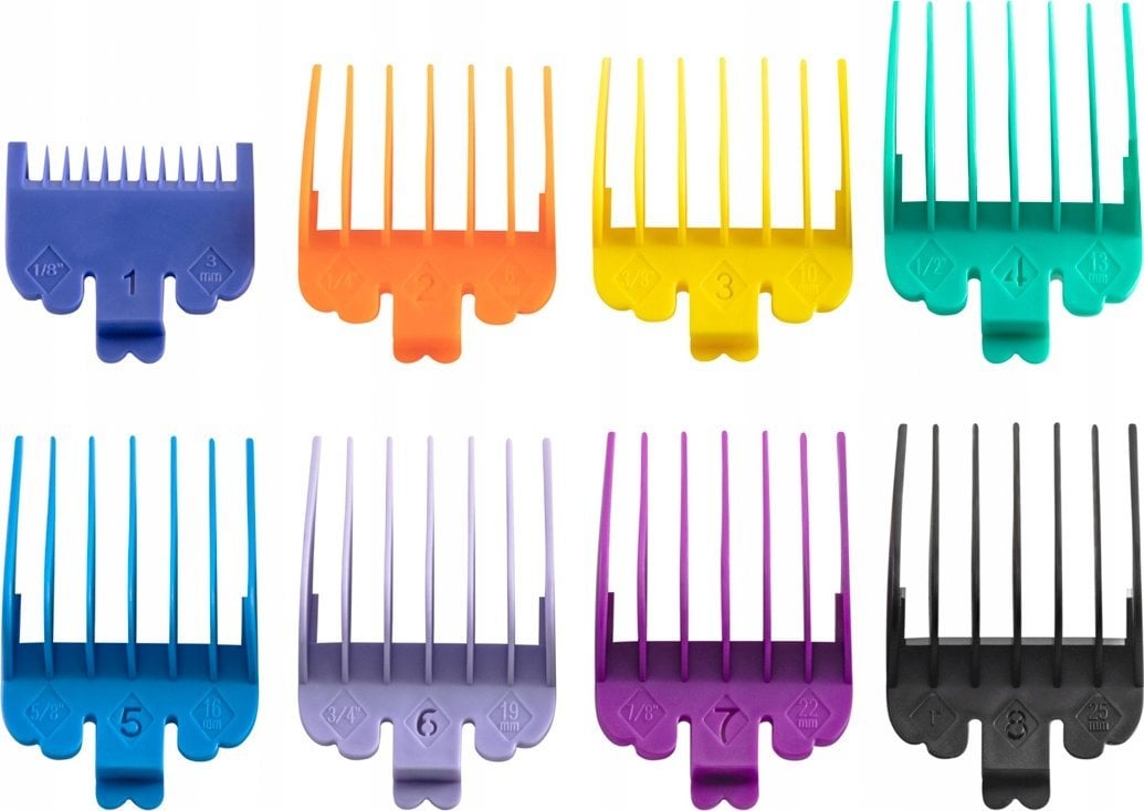Maszynka do włosów Activeshop Zestaw uniwersalnych nasadek na maszynki 8 szt.