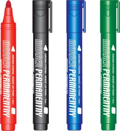 Tetis Marker permanentny KM102 czarny