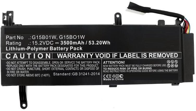 Battery 53.20Wh Li-Pol 15.2V