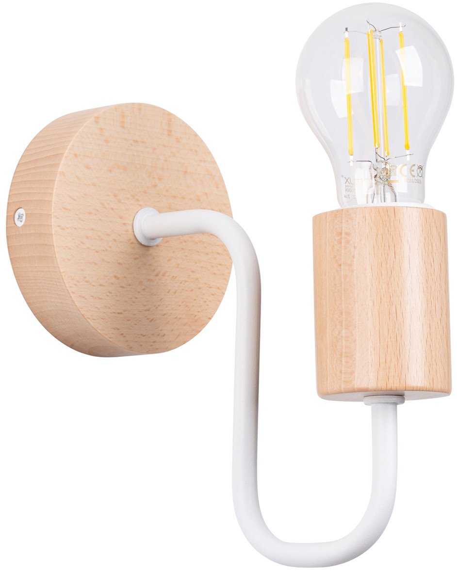 Kinkiet Timbo Biały E27 Max 15W Ledw Sollux Lighting