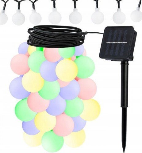 Sanico Girlanda ogrodowa solarna ozdobna PARTY MILK 30xLED
