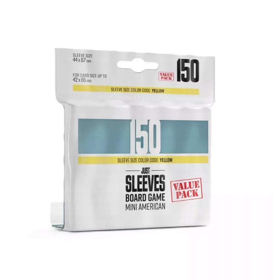 Gamegenic Just Sleeves - Board Game Sleeves (44 x 67 mm) 150 sztuk, Clear