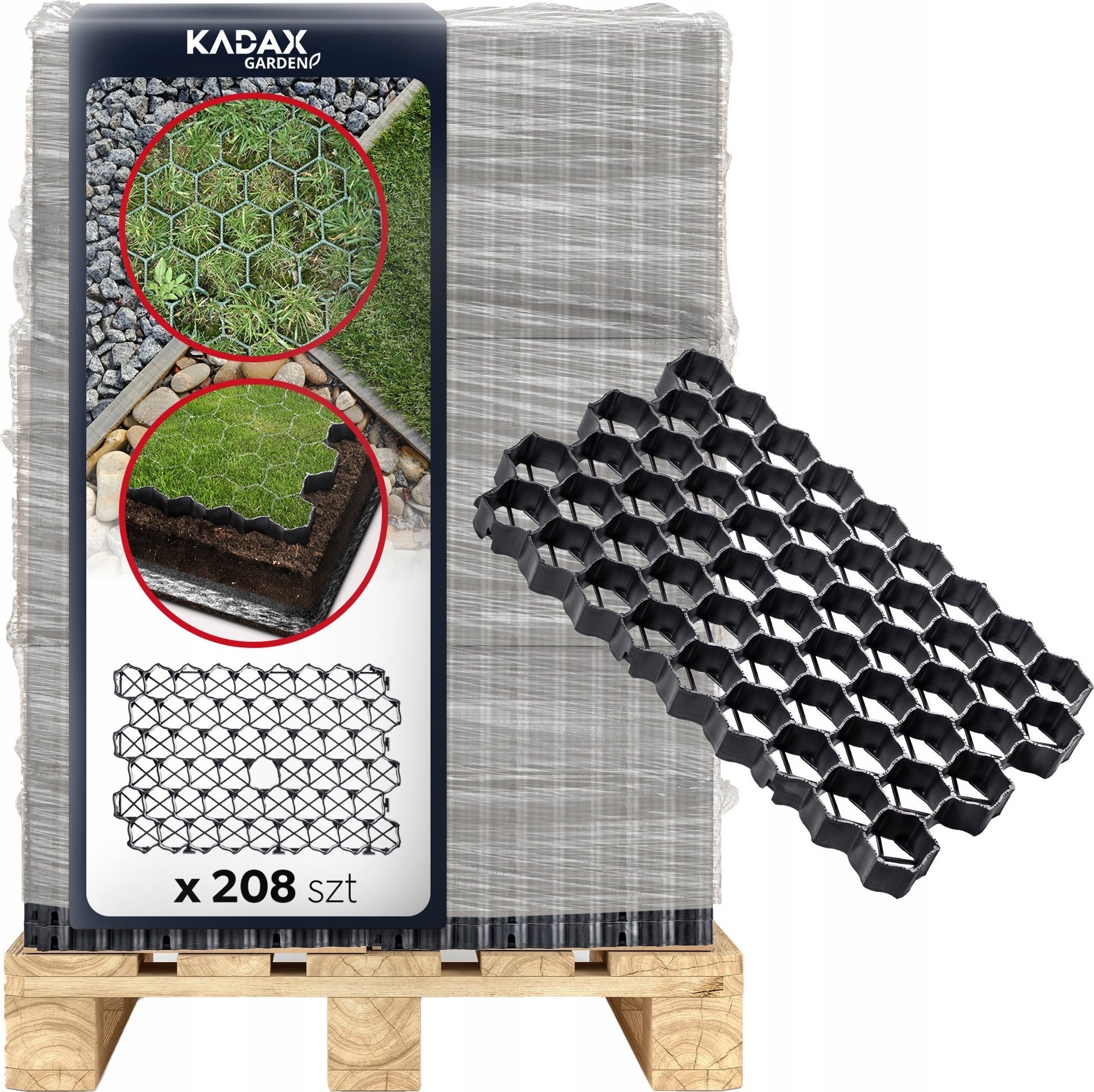 Kadax Kratka Trawnikowa Parkingowa 60cm 208szt. Paleta
