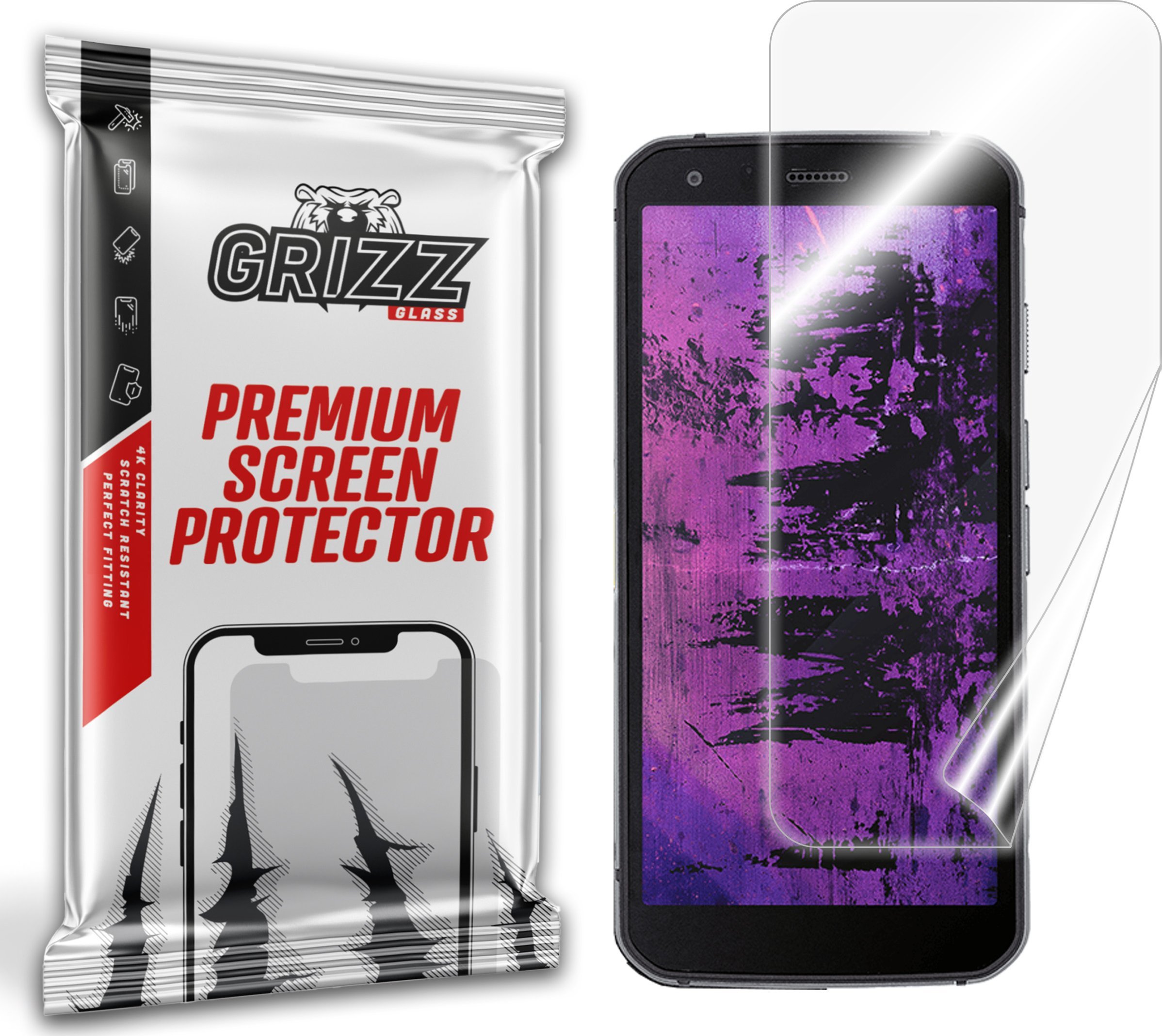 GrizzGlass Folia ceramiczna GrizzGlass CeramicFilm do CAT S62 Pro