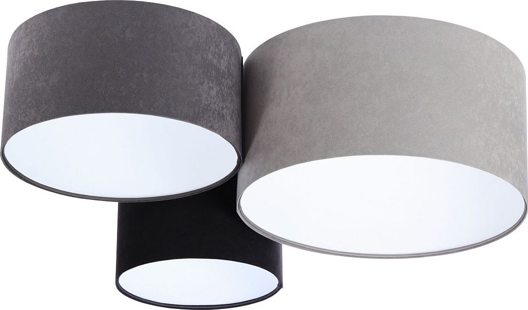 Lampa sufitowa Lumes Trójkolorowy plafon z białym wnętrzem abażura- EXX44-Hevas