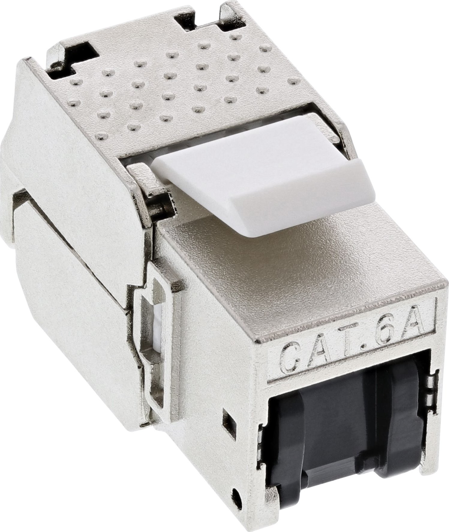 InLine InLine® RJ45 Keystone Jack Snap-In module Cat.6a, with dust cover red