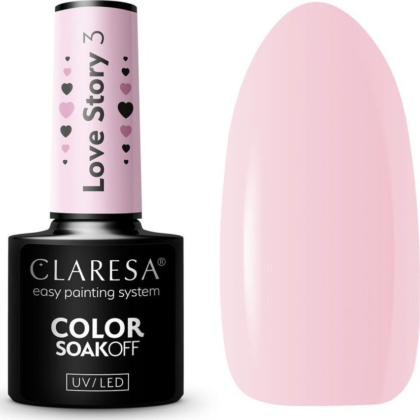 Activeshop CLARESA Lakier Hybrydowy LOVE STORY 3 - 5g