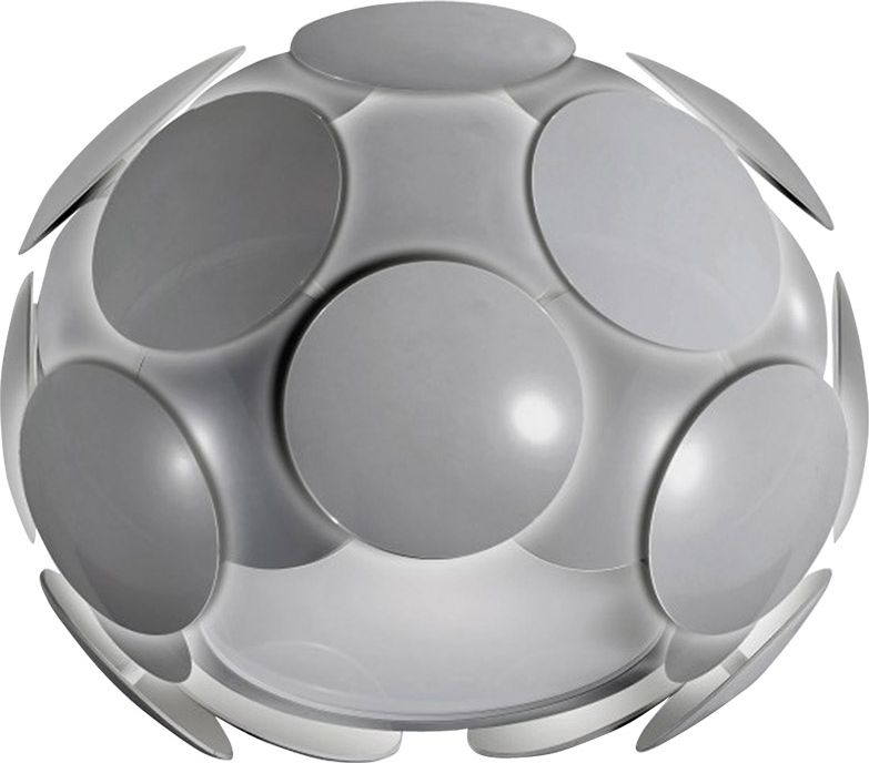 Lampa sufitowa Italux Plafon sufitowy z tworzywa szary Italux Santina GR C0317-01S-U1GM