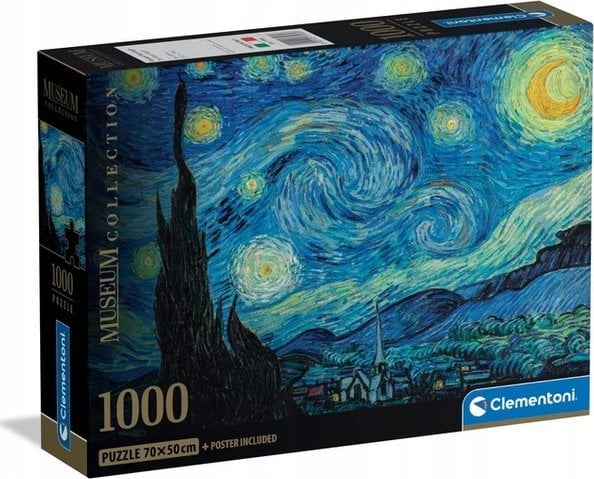 Clementoni Puzzle Compact Museum Van Gogh: The Starry Night 1000 elementów (37065)