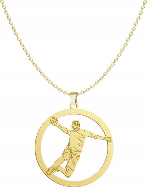 Radziszewska Jewellery Pozłacany Naszyjnik Piłka ręczna GRAWER GRATIS