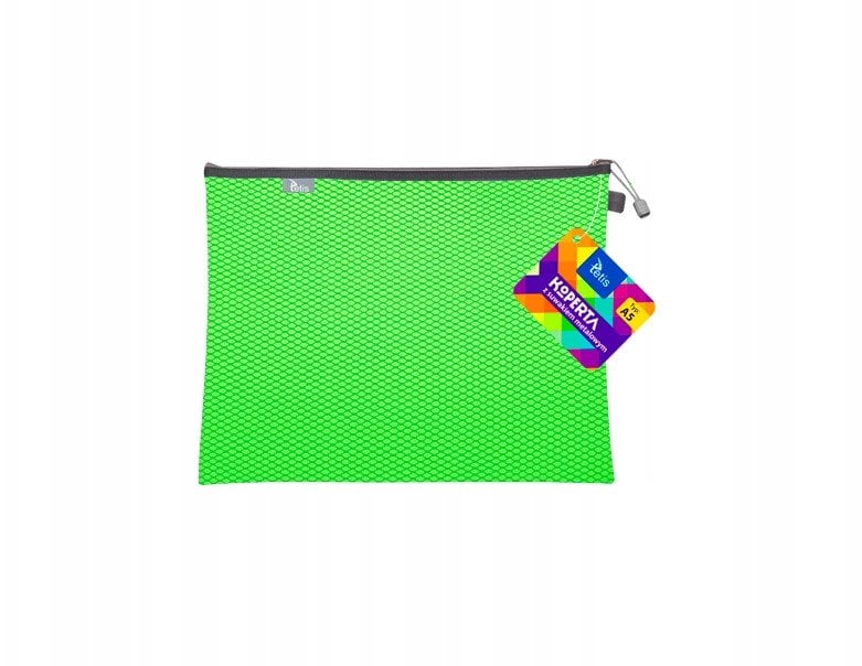 Koperta A5 z suwakiem metalowym zielona BT606-Z tetis