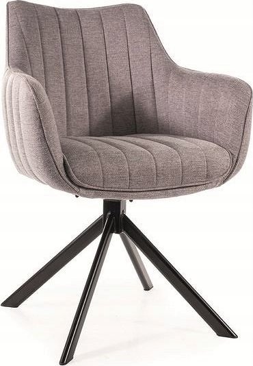 Signal Krzesło tapicerowane AZALIA Brego szare