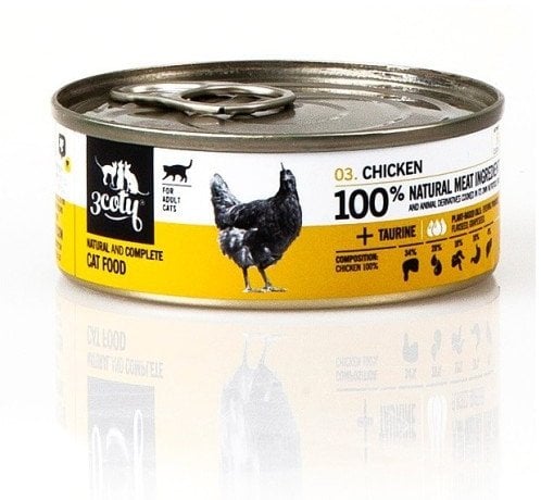 3Coty CHICKEN for Adult cats 80g