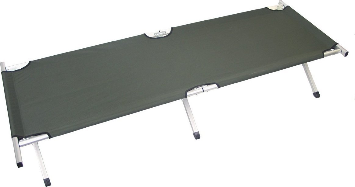 MFH Łóżko polowe w stylu amerykańskim oliwkowe długie